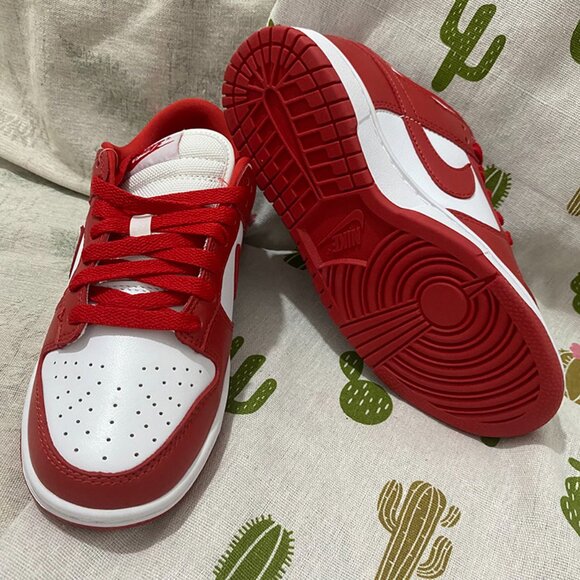 Nike Red and White Sneakers - Picture 5 of 8